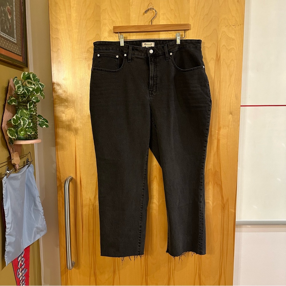 NWT Black Madewell The Curvy Plus Perfect Vintage Straight Jean Sz. 18